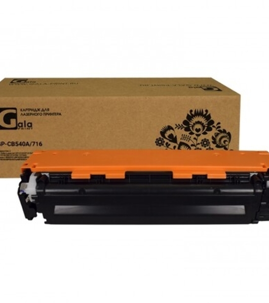 Картридж лазерный GalaPrint GP-CB540A/716 черный (2200 стр) для HP Color LaserJet CP1210/CP1215/CP1510/CP1518/CM1300/1312 Canon Color Shot LBP 5050/5970/5975, MF-8030/8040/8050