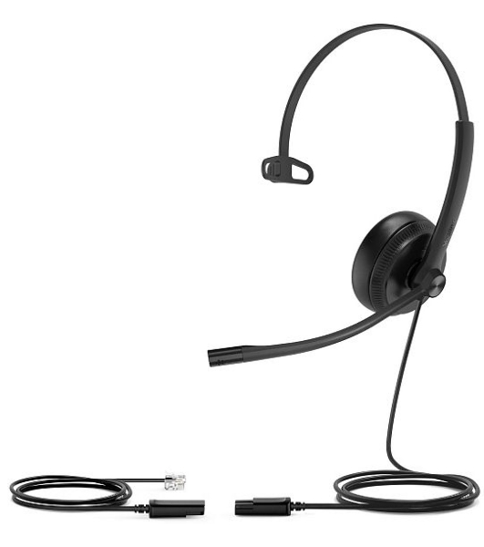 Гарнитура Yealink YHS34 Mono чёрный, проводная