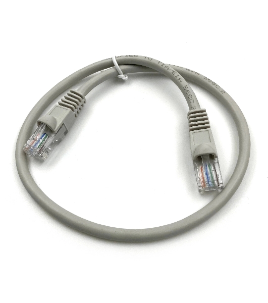 Патч-корд Buro LSZH UTP cat5E 0.5м серый RJ-45 (m)-RJ-45 (m)