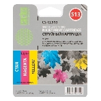 Картридж струйный Cactus CS-CL513 трехцветный (12 мл) для Canon Pixma MP240/MP250, фото 1