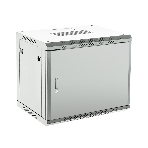 Шкаф коммутационный Rexant настенный 9U 600x600 мм пер. дв. металл серый, фото 1