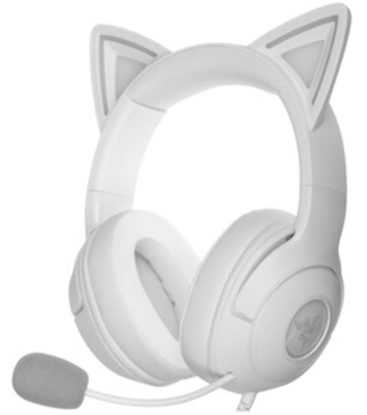 Гарнитура Razer Kraken Kitty V2 Белый, проводная, USB, подсветка