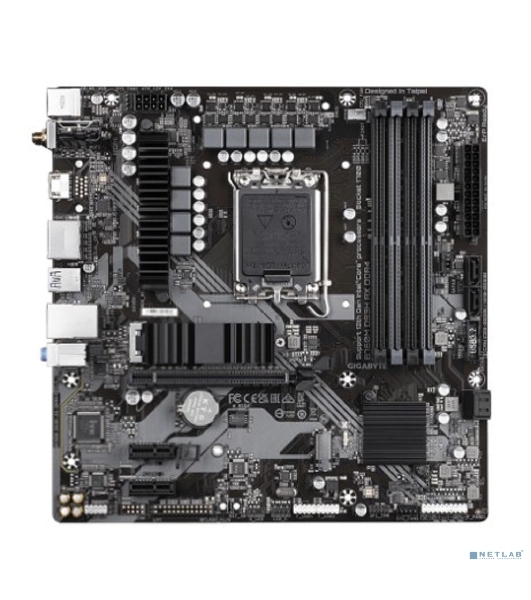 Материнская плата Gigabyte B760M DS3H AX DDR4 (V1.2/V1.3), LGA 1700, Intel B760, 4xDDR4, 4xSATA, 2xM.2, 1xPCI-E 4.0 x16, 2xPCI-E 4.0 x1, 1xHDMI, 2xDP, 1x 2.5Gb LAN, 3xUSB 3.2 Gen 1, 2xUSB 2.0, 3x3.5 мм, 7.1, Micro-ATX