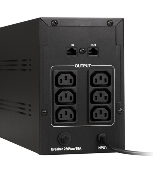 Источник бесперебойного питания ExeGate EX292801RUS SpecialPro UNB-1600.LED.AVR.2SH.3C13 1600VA/950W, LED, AVR, 2*Schuko+3*C13, съемн.кабель, металлический корпус, черный