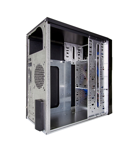 Компьютерный корпус Minitower ExeGate MA-371X Black, mATX (UN350, 120мм) 2хUSB+2хUSB 3.0, Audio