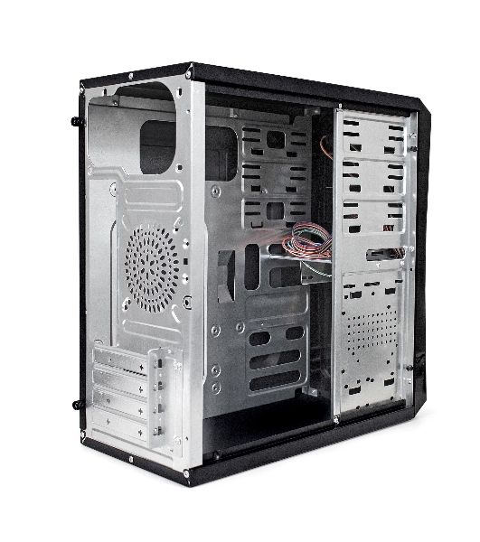 Компьютерный корпус ExeGate EX284022RUS Minitower BA-201 Black, mATX, (без БП), 2*USB, Audio