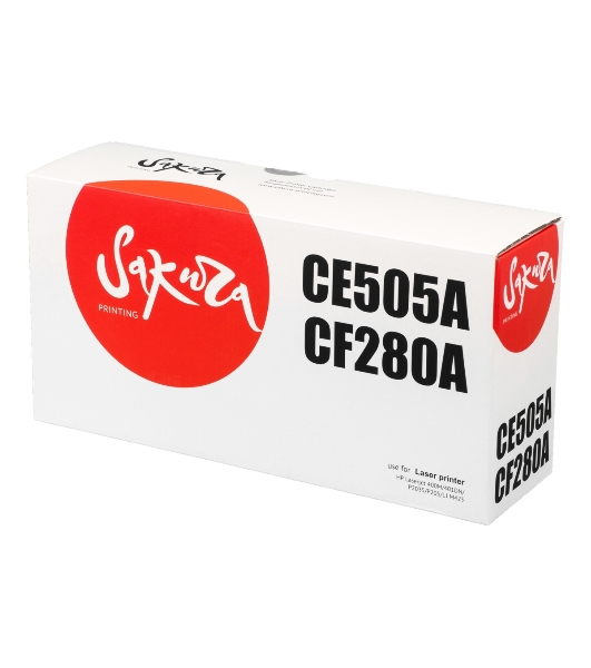 Картридж лазерный Sakura CE505A/CF280A для HP Laserjet 400M/401DN P2035/P205, LJ M425, черный, 2700 к.