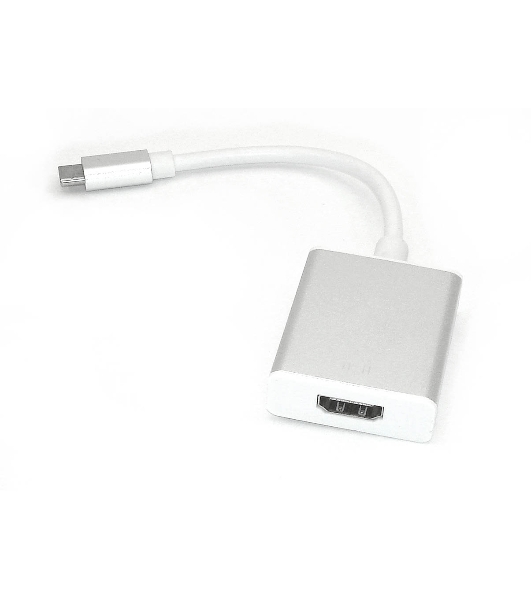 Адаптер Type-C на HDMI, серебро