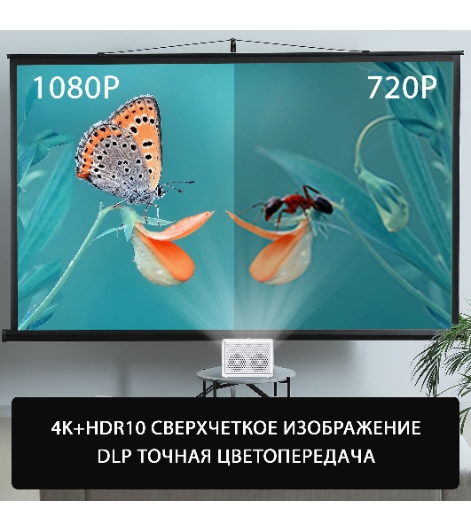 Проектор Cactus CS-PRU.03WT.WUXGA-A DLP 6500Lm (1920x1080) 2000:1 ресурс лампы:30000часов 1xUSB typeA 1xHDMI 1.5кг