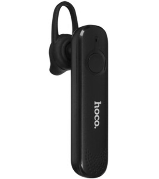 Моно-гарнитура Hoco E63 черный, внутриканальный (моно), Bluetooth, заушное крепление, до 10 ч