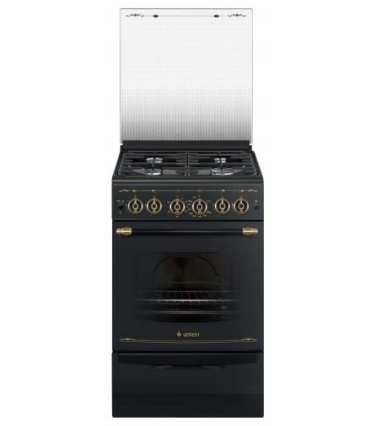 Плита газовая Gefest ПГ 5100-02 0183 черный, конфорок 4 шт, духовка 52 л, 50 см x 85 см x 58.5 см