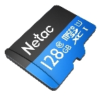 Флеш карта MicroSDXC 128Gb Netac Class 10 UHS-I U1 P500 Standart + адаптер NT02P500STN-128G-R, фото2
