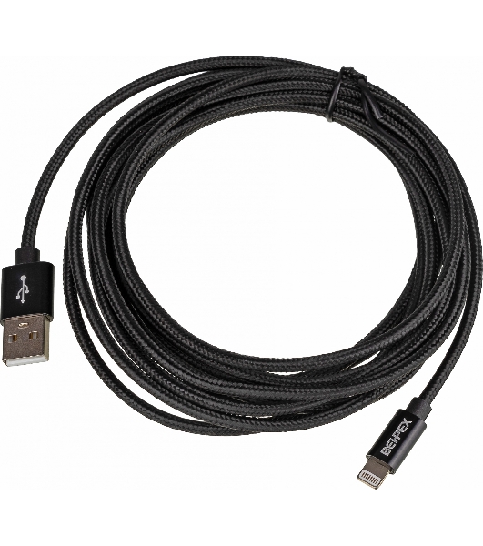 Кабель USB (m)-Lightning (m) 3м черный