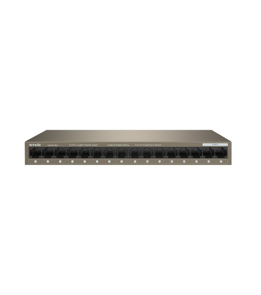 Коммутатор Tenda TEG1016M неуправляемый 16-портовыйGigabit Ethernet