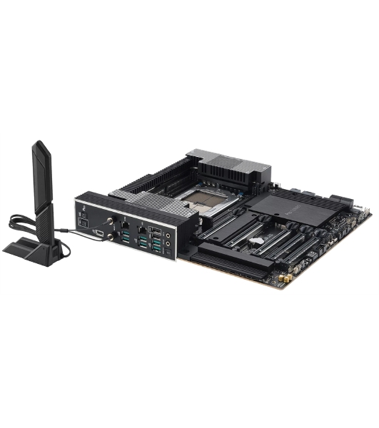 Материнская плата ASUS Pro WS TRX50-SAGE WIFI, sTR5, AMD TRX50, 4xDDR5, 4xSATA, 3xM.2, 1xSlimSAS, 1xPCI-E 5.0 x8, 1xPCI-E 4.0 x16, 1xPCI-E 4.0 x4, 2x 10Gb LAN, 2xUSB-A 2.0, 6xUSB-A 3.2 Gen 2, 1xUSB-C 3.2 Gen 2x2, 2x3.5 мм, 5.1, E-ATX