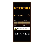 Блок питания Power Supply HSPD, 1200W 80 PLUS Gold (ATX, 3.1, PCIe 5.1, Full modular, 1x24(20+4)pin 600мм, 2xCPU 8(4+4)pin 700мм, 2xPCIe*2 8(6+2)pin 550+150мм, 1x12V(2x6) 12+4pin 600W 550мм 3xSATA*3 500+150+150мм, 1xMOLEX4pin*3+FDD 500+150+150+150мм, Active, 120x120мм, 150x140x86мм, APFC, OVP, UVP, SCP, OCP, OTP, OPP, NLO, SIP, black), фото 1