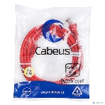 Шнур коммутационный Cabeus, Cat.5e, неэкр., U/UTP, RJ45/RJ45, LSZH, AWG24, 3м, красный, фото 1