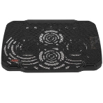 Подставка Buro BU-LCP156-B208 15.6'355x260x21мм 2xUSB 2x 80ммFAN 560г металлическая сетка/пластик черный, фото6