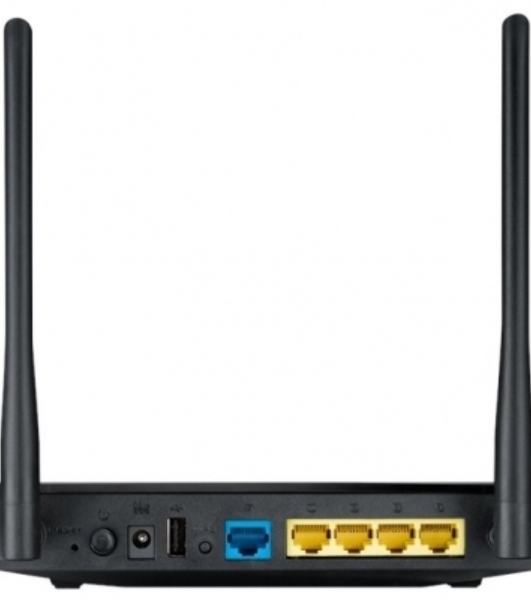 Маршрутизатор беспроводной Asus RT-AC1200 10/100BASE-TX черный (Dual Band)