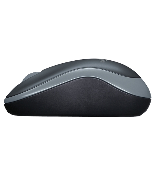 Мышь беспроводная Logitech M185 серый/черный, 1000 dpi, радиоканал, USB, кнопки - 3