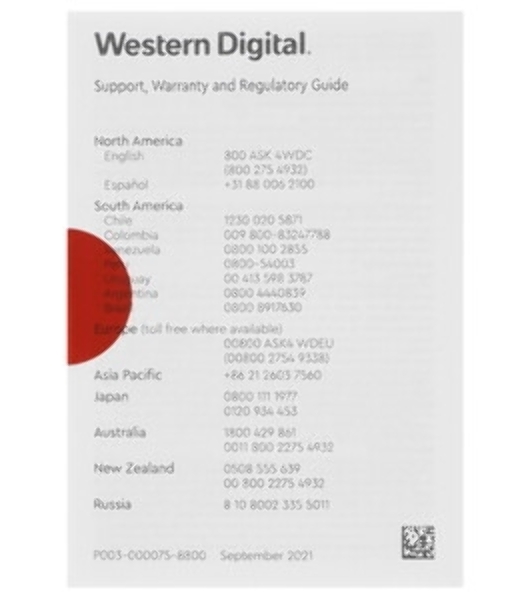 Накопитель SSD WD Red SN700, 1Tb, PCIe 3.0 x4, M.2 2280, NVMe, R/W 3430/3000