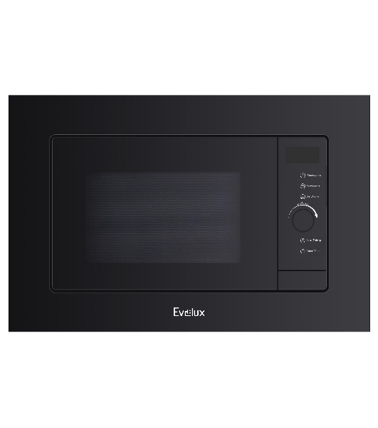 Встраиваемая микроволновая печь Evelux MW 253 B черный, 17 л, 700 Вт, поворотный механизм/сенсор