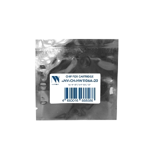 Чип NVPrint для картриджа HP W1106A (20 шт) для HP 107, MFP 135/137 (1K) совместимый