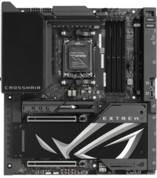 Материнская плата ASUS ROG CROSSHAIR X870E APEX, AM5, AMD X870E, 2xDDR5, 4xSATA, 5xM.2, 1xPCIe 5.0 x16, 1xPCIe 5.0 x8, 1xPCIe 3.0 x4, 1xPCIe 3.0 x1, 1xTOSLINK, 1x5Gb LAN, Wi-Fi 7, Bluetooth 5.4, 2xUSB-C 40Gbps, 1xUSB-C 10Gbps, 5xUSB-A 10Gbps, 2xUSB-A 5Gbps, 2x3.5 мм, 7.1, ATX