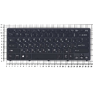 Клавиатура для ноутбука Sony SVF14N Flip черная с подсветкой
