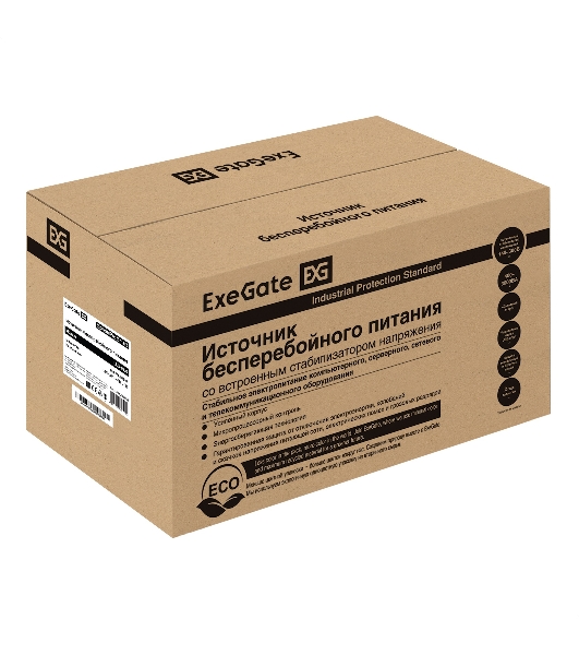 Источник бесперебойного питания ExeGate SpecialPro Smart LLB-1500.LCD.AVR.4SH.USB 1500VA/950W, LCD, AVR, 4*Schuko, USB, черный