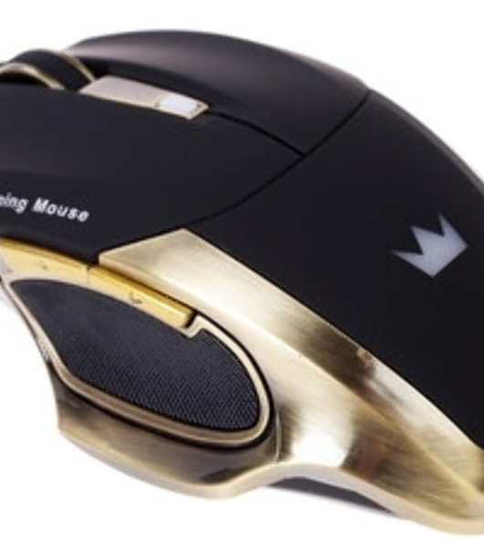 Мышь беспроводная Crown Gaming CMXG-605 черный, 1600 dpi, радиоканал, USB, кнопки - 6