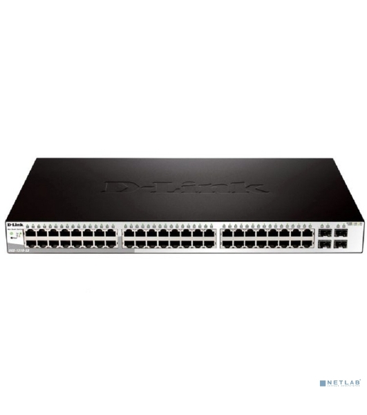 Коммутатор D-Link DGS-1210-52/F3A, 48×1 Гбит/с + 4×1 Гбит/с SFP, настраиваемый