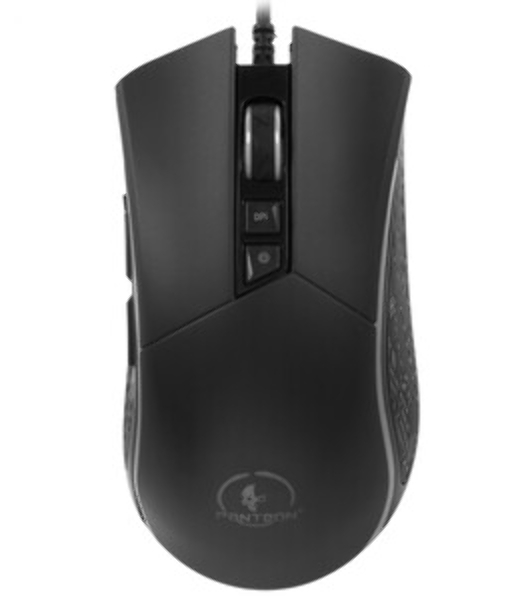 Мышь проводная Jet.A Panteon PS80 черный, 5000 dpi, USB, кнопки - 9