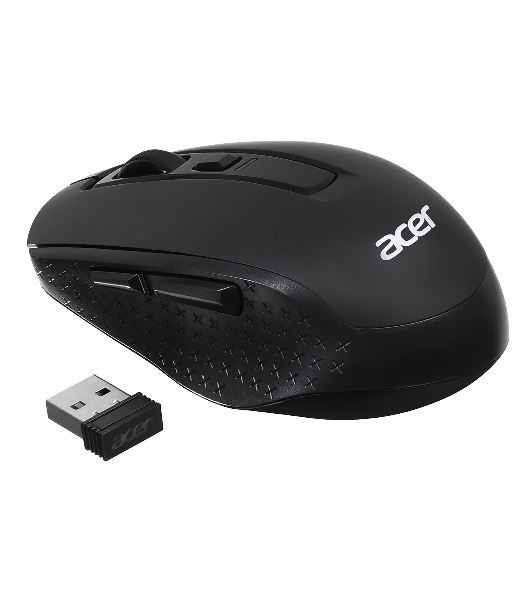 Мышь беспроводная Acer OMR070 черный, 1600 dpi, радиоканал, Bluetooth, USB, кнопки - 6