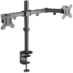 Кронштейн ONKRON D221E для двух мониторов 13'-32' настольный, черный, фото13