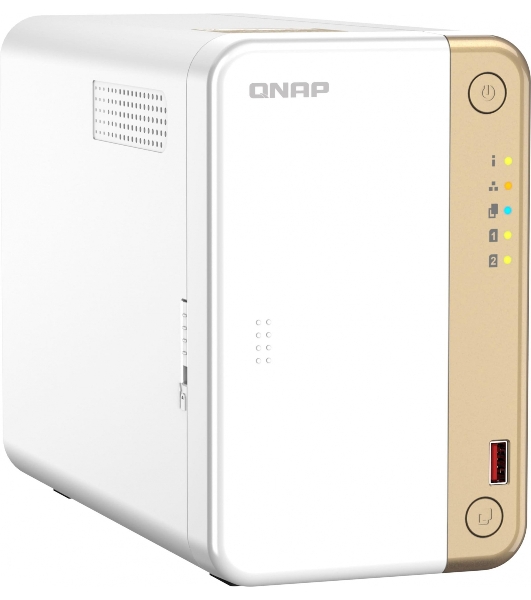 Сетевое хранилище channel QNAP TS-262-4G NAS 2 HDD trays, 2 x M.2 NVMe PCIe Gen 3 x1, 2-core Intel Celeron N4505 2.9 GHz, 4 Gb RAM (4Gb max), 1x2.5 Gigabit Ethernet, Slot PCIe Gen 3 x2, 2 USB 3.2 Gen 2 (10Gbps) Port, 2xUSB USB 2.0 port, 1xHDMI 2.0