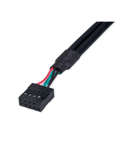 Планка USB 2.0 на заднюю панель низкопрофильная Cablexpert CCUSBRECEPTACLE-LP, 2 порта USB