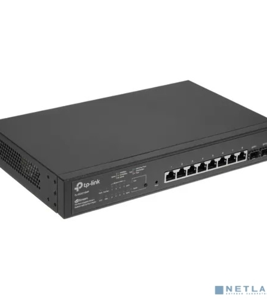 Коммутатор TP-Link JetStream 10-Port Gigabit Smart Switch with 8-Port PoE+, 8× Gigabit PoE+ Ports, 2× Gigabit SFP Slots, 802.3at/af, 150 W PoE Power, 1U 13-inch Rack-mountable Steel CaseIntegration with Omada SDN Controller, 802.1Q VLAN, STP/RSTP/MSTP, IGMP Snoopi