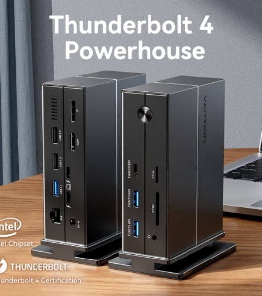 Мультифункциональная док-станция Vention USB Type C 14 в 1 с поддержкой Thunderbolt 4