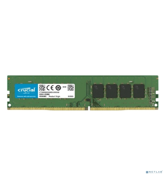 Оперативная память Crucial, DDR4, 8GB (1x8 GB), 3200 MHz, CL22, UDIMM