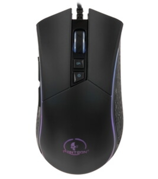 Мышь проводная Jet.A Panteon PS80 черный, 5000 dpi, USB, кнопки - 9