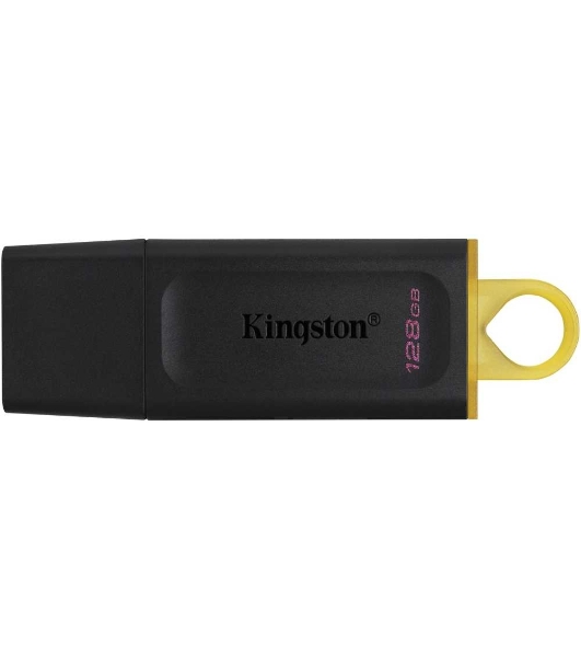 Флешка USB Kingston DataTraveler Exodia (DTX/128GB), 128Gb, USB 3.2 Gen 1, R/W 200/60, черный/желтый