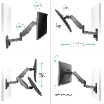 Кронштейн (держатель) ONKRON G150 для телевизора 13'-34' дюймов настенный, черный, фото25