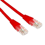 Патч-корд U/UTP Rexant cat.5e, RJ45-RJ45, 26AWG, ZH нг(А)-HF, красный, 0,5 м, фото 1