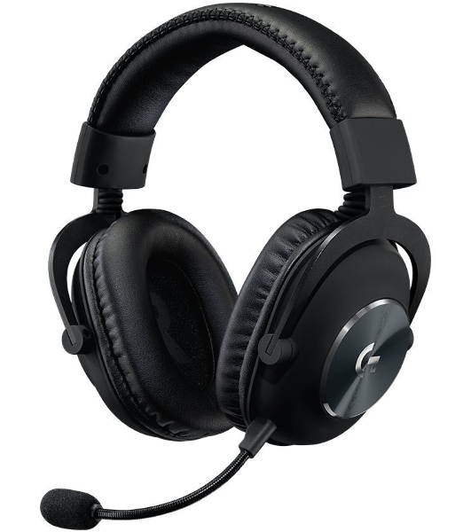 Гарнитура Logitech G PRO X чёрный, беспроводная, USB, подвижный микрофон, отсоединяемый кабель 2 м