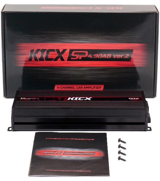 Усилитель автомобильный Kicx SP 4.90AB ver.2 одноканальный