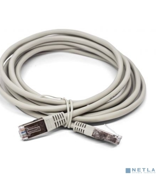 Кабель патч-корд Filum FL-F5-5M F/UTP 5e cat. 5м, 26AWG(7x0.16 мм), омедненный алюминий (CCA), PVC, серый