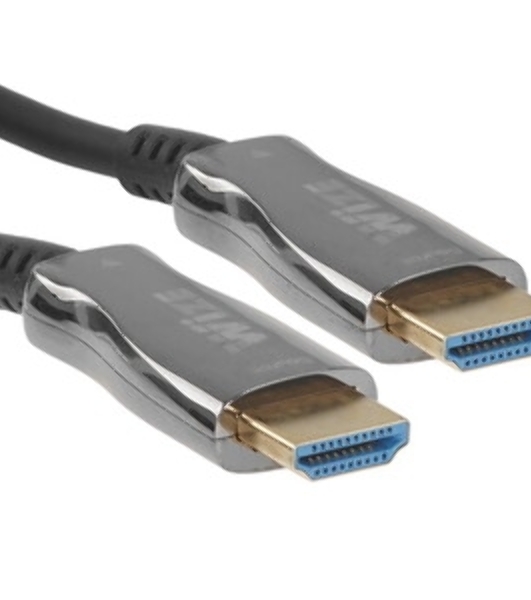 Кабель HDMI Wize AOC-8K-HM-HM-25M оптический, 25 м, 8K/60HZ 4:4:4, v.2.1, ARC, 19M/19M, HDCP 2.2, Ethernet, черный, коробка
