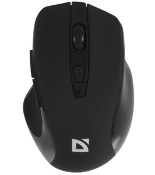 Мышь беспроводная Defender Prime MB-053 черный, 1600 dpi, радиоканал, USB, кнопки - 6