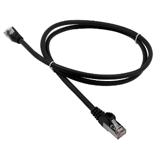 Патч-корд LANMASTER LSZH FTP cat.5e, 10.0 м, черный